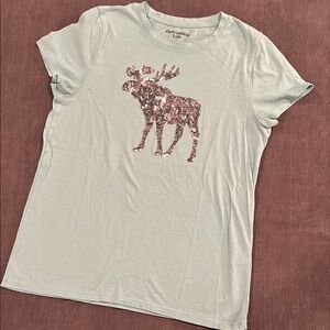 Abercrombie kids Girls Sequin T-shirt 13/14